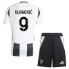 Officiële Voetbalshirt + Korte Broek Juventus Vlahovic 9 Thuis 2024-25 - Kids